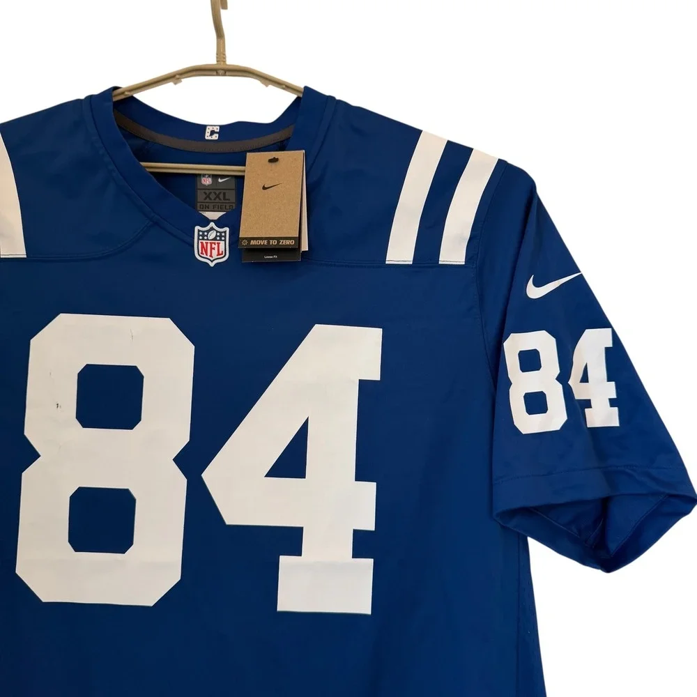 Nike NFL Indianapolis Colts Tyler Warren‎ 84 Jersey Mens XXL Blue White NEW READ